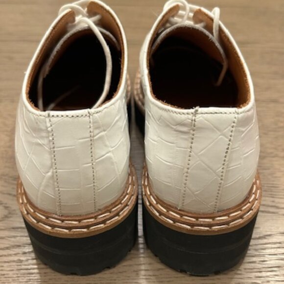 & Other Stories Platform Leather Croc Oxfords - Picture 4 of 16